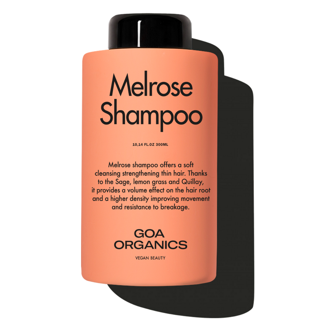 Melrose Shampoo Goa Organics (de venta en el salón Compte)